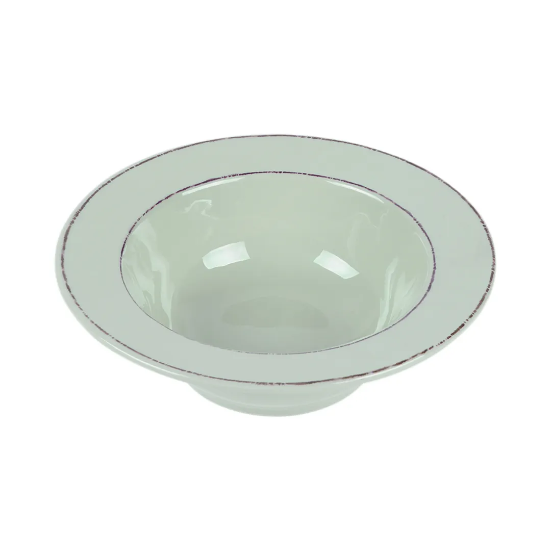 GET DB8T-H Green Melamine Bowl - 18 oz, 8" Dia., 2-1/4" H, Dishwasher Safe, BPA-Free, Chip-Resistant