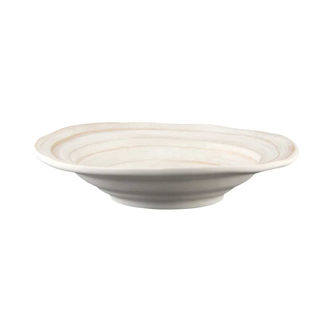 GET DB925ST-OWD Elite Global Solutions Bowl, 12 oz., 9-1/4" Dia. x 2" H, Off White BPA‑Free Melamine