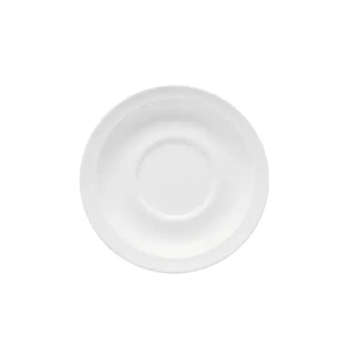 GET DC-200-W Saucer, 5-3/4" Dia., Melamine, White, Break-Resistant, Dishwasher Safe - 1 Dozen