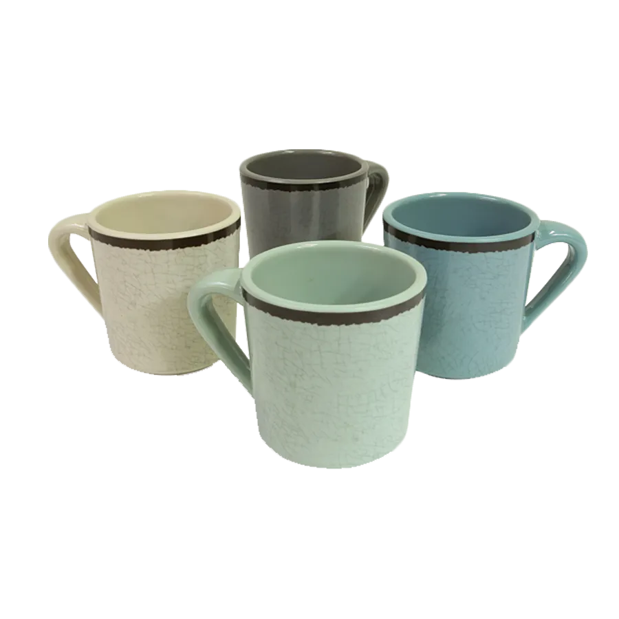 GET DC14-V-M Elite Global Mug, 14 oz, 3-5/8" Dia. x 3-3/4" H, Beige, Melamine, BPA‑Free