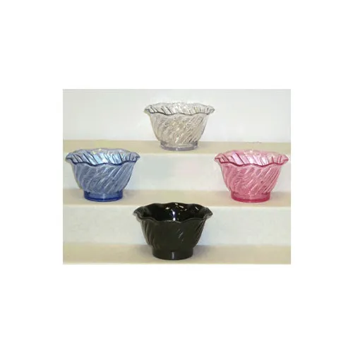 GET DD-60-BK Dessert Time™ Dish, 6 Oz., 4-1/2" Dia x 2-1/4" H, Break-Resist, SAN, Black - 1 Dozen