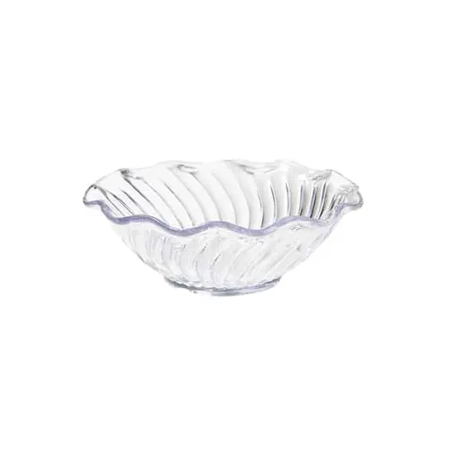 GET DD-70-CL Dessert Time Dish, 12 Oz., 5-1/2" Dia. X 2-1/4" H, Break-Resistant SAN Clear - 1 Dozen