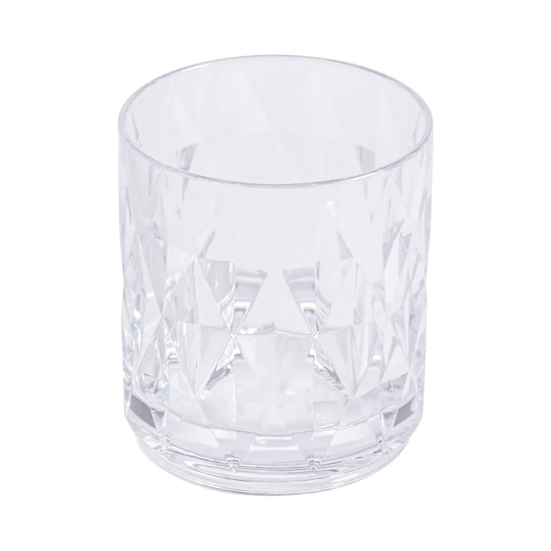 GET DM-10R-CL Reusable Barware Rocks Glass, 10 Oz, Clear SAN, 3.17" Dia. x 3.58" H - Dozen