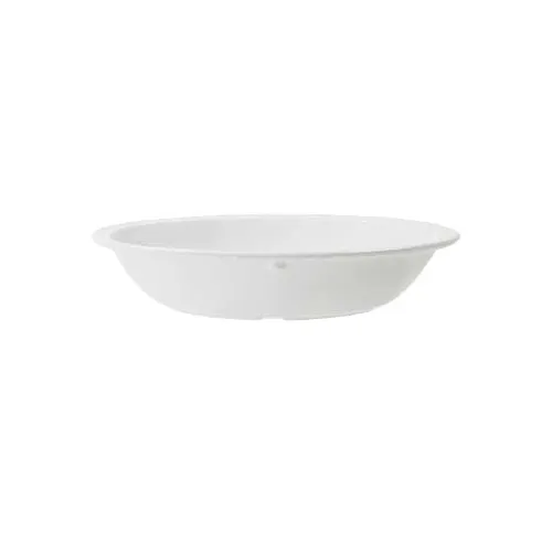 GET DN-332-W Bowl – 32 oz (1 qt) Oval White Melamine 10" x 7¼" x 2¼" Rimmed Tough - 1 Dozen