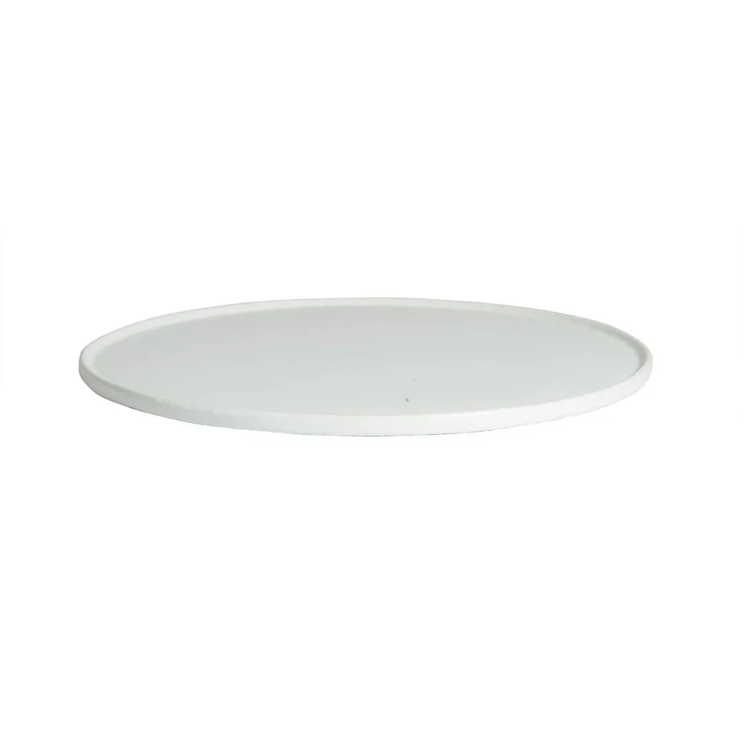 GET DR202-MOD Bugambilia Disc Tray, 14-2/5" Dia., 2/5" Deep, Rimmed Aluminum Coated, Smooth Finish
