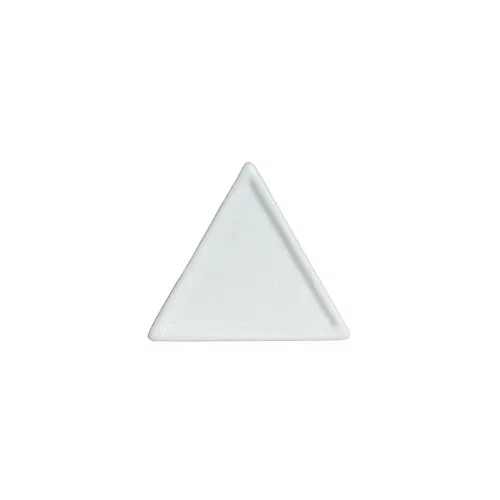 GET DT201LM Bugambilia Buffet Platter, 6" x 6" x 1/2", Triangle, Lime Cast Aluminum Resin Finish