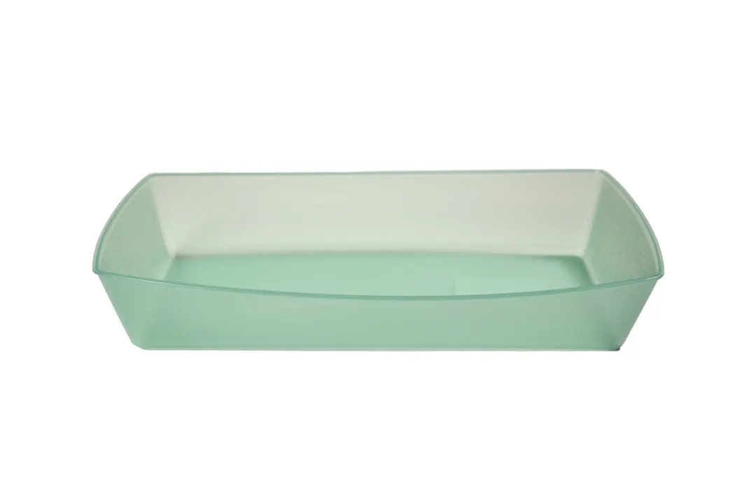 GET EC-22-JA Food Tray, 10" x 6" Jade Polypropylene, Leak‑Resistant Snap Closure, Reusable - 1 Dozen