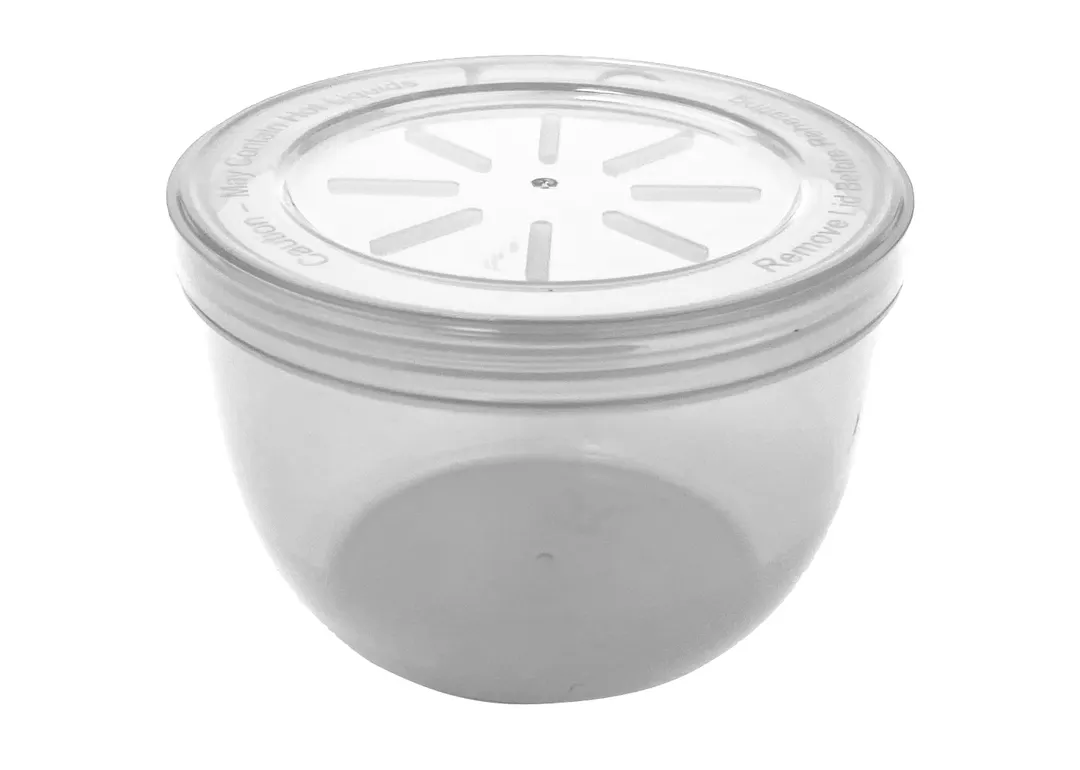 GET EC-24-1-CL - 18 Oz Clear Side Dish/Soup Container 4-3/8" Dia × 3" H Stackable BPA-Free - Dozen