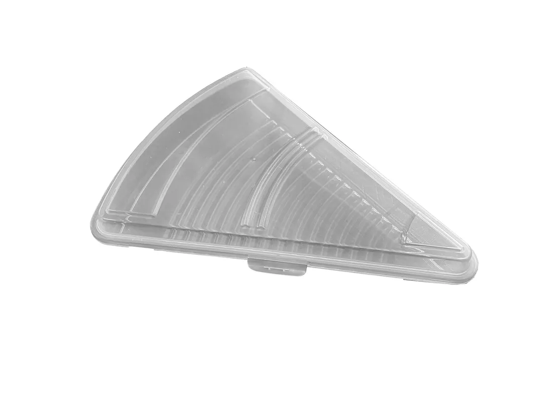 GET EC-25-1-CL Clear Pizza Container, 10-1/2"L x 8-1/4"W, Polypropylene, Snap Closure - 1 Dozen