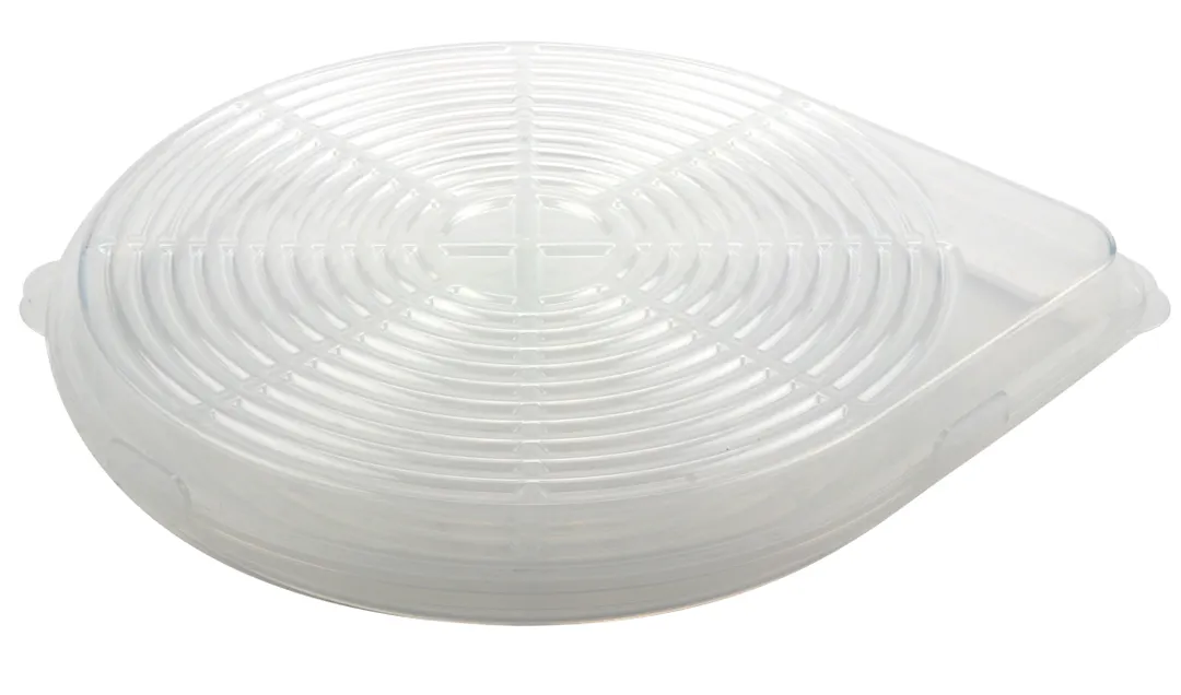 GET EC-27-1-CL Pizza Food Container, Reusable Clear Tray, 1 Quart Capacity - 1 Dozen