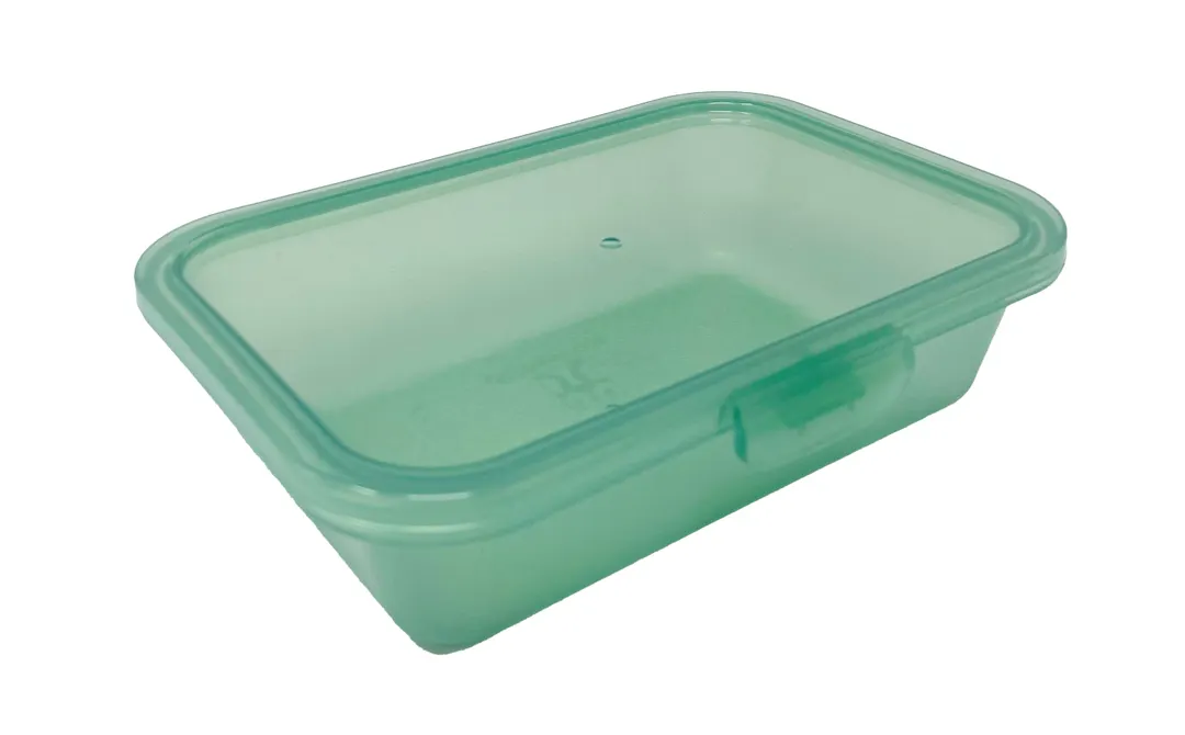 GET EC-28-1-CL Clear PP Container, 16.9 Oz. (500Ml), 6.6" X 5" X 1.75", Hinged Lid - 1 Dozen