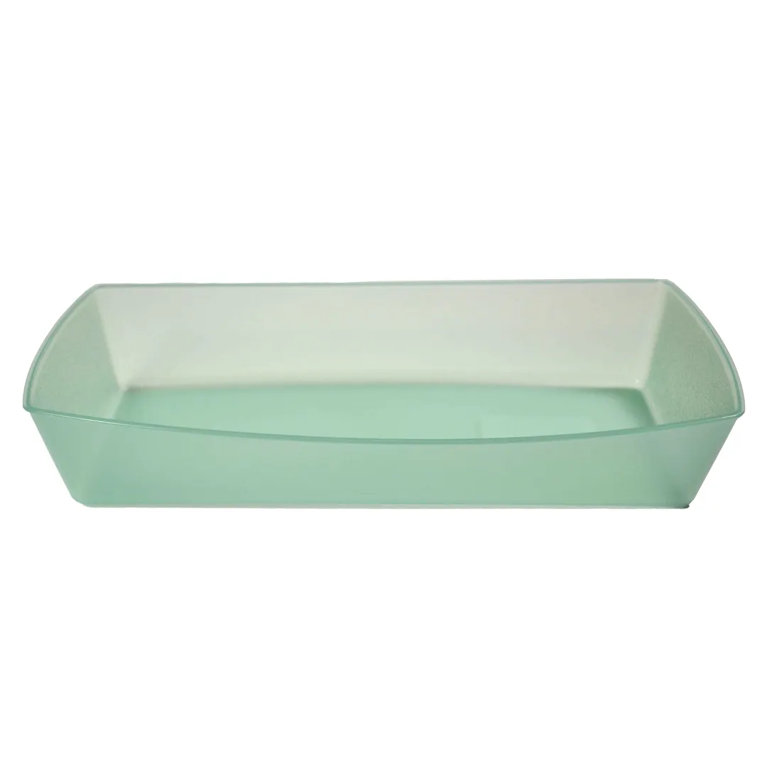 GET EC-34-1-JA Reusable Food Tray, 8"L x 5"W x 1.6"H, Polypropylene, Jade Green - 1 Dozen