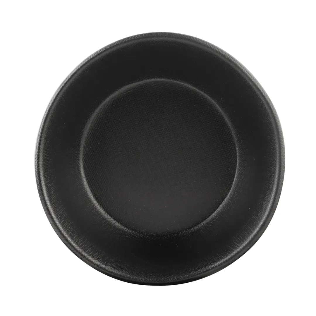 GET ECO1015-B Bowl, 10 Oz (5" Dia. x 1-3/4" H), Round Black Melamine/Bamboo, Scratch‑Resistant