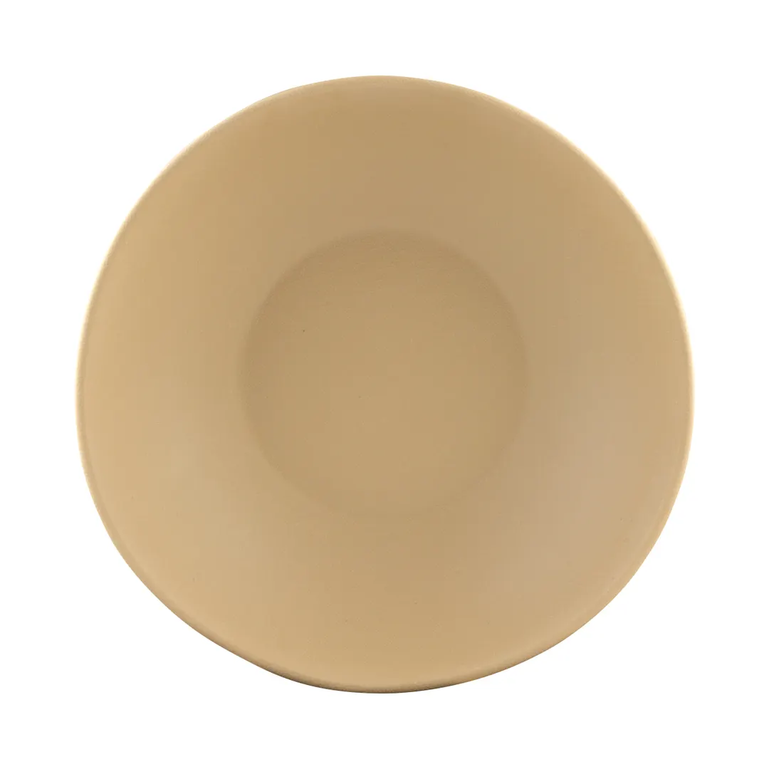 GET ECO2418-PB 24 Oz. Brown Melamine Bowl, 7-1/4" Dia. x 1-3/4" H, Dishwasher Safe, BPA Free