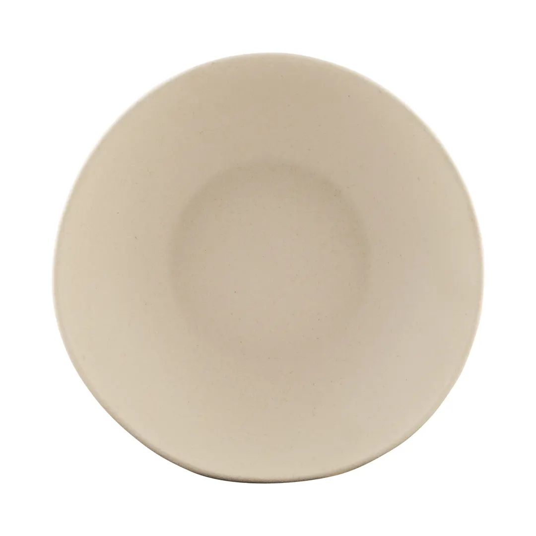 GET ECO2418-PP 24oz White Melamine Bowl, 7-1/4" Dia. x 1-3/4" H, Break/Chip Resistant, BPA Free
