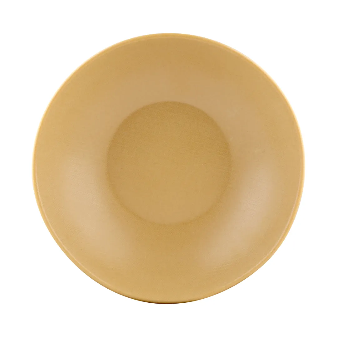 GET ECO2418-RT Tan 24 Oz. Melamine Bowl, 7-1/4" Dia. x 1-3/4" H, BPA‑Free, Dishwasher Safe