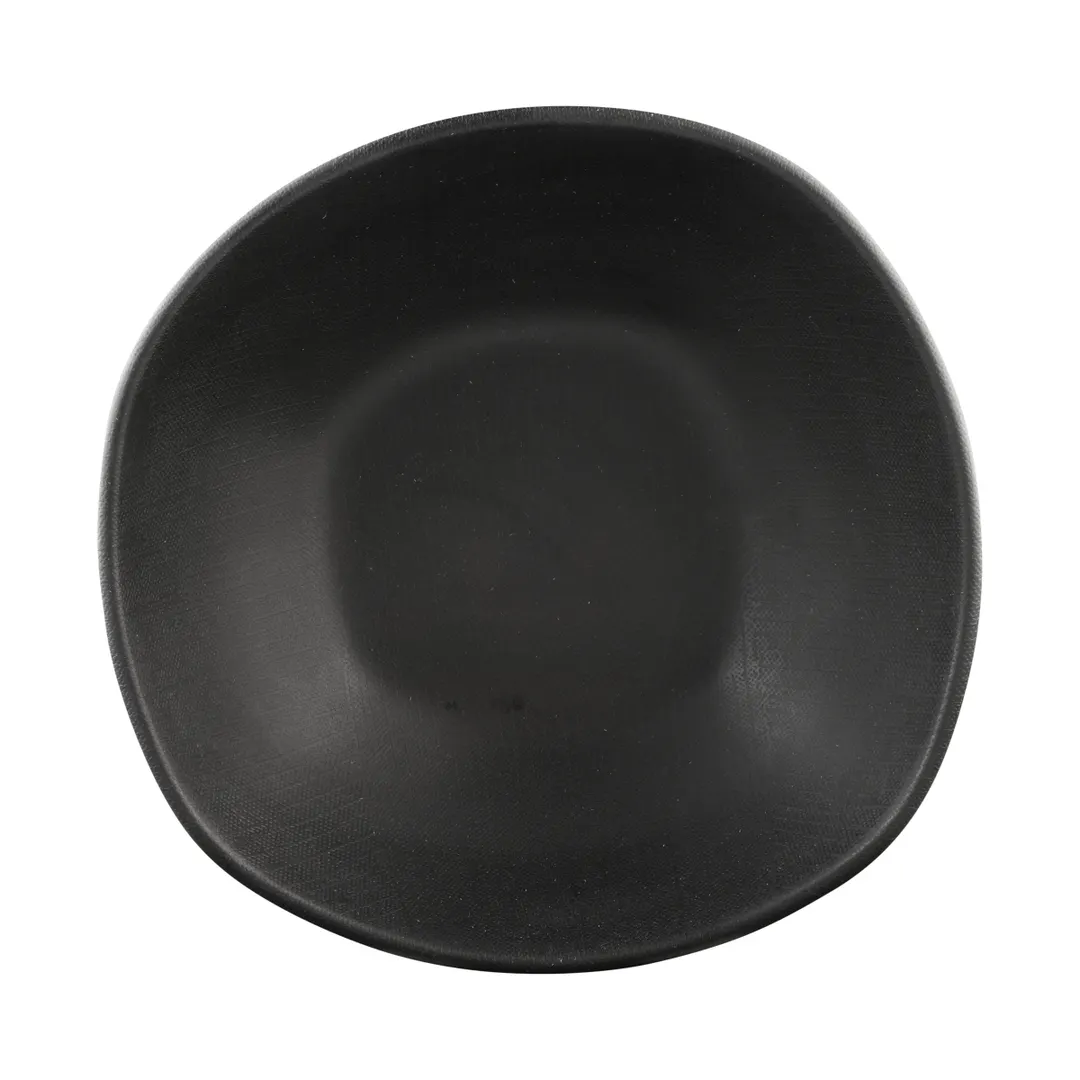 GET ECO652-B Bowl, 24 Oz., 6-1/2" Dia. X 2"H, Black, Melamine/Bamboo, Break-Resistant