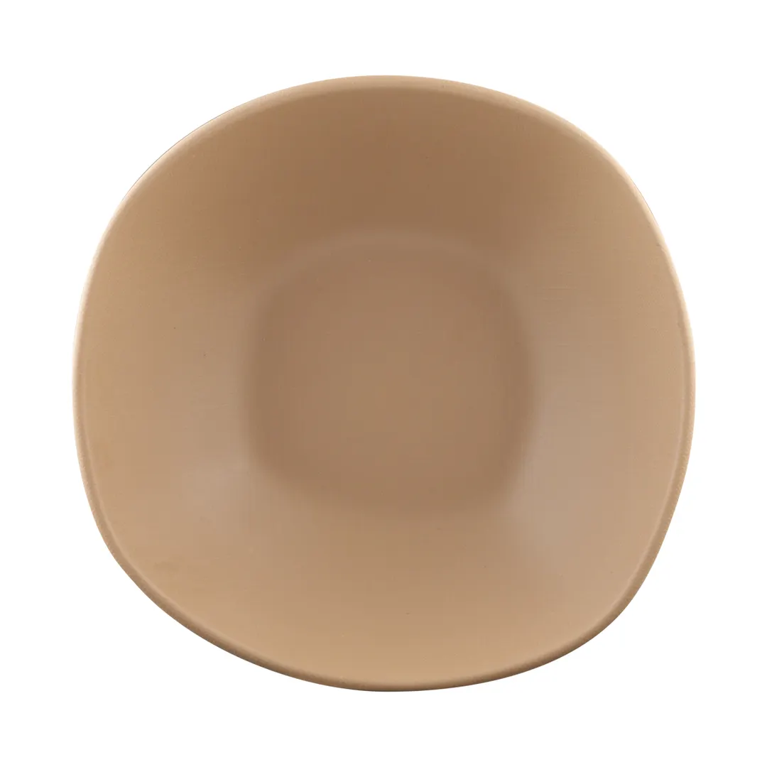 GET ECO652-PB Brown 24oz Melamine/Bamboo Bowl, 6.5" Dia × 2" H, BPA‑Free, Dishwasher Safe, Break‑Resist