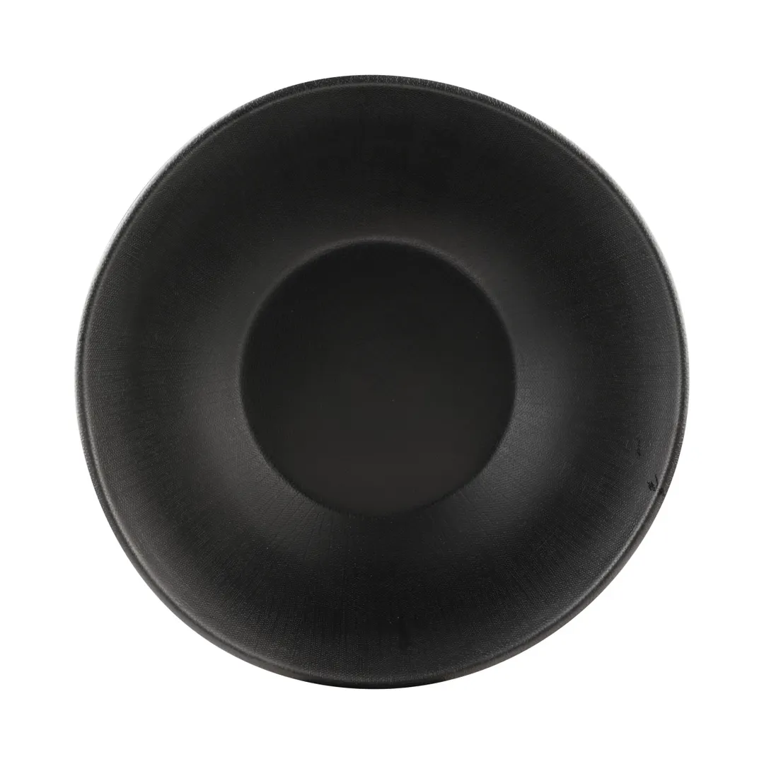 GET ECO72-B Bowl, 36 Oz., 7-3/8" Dia. x 2-3/4" H, Round, Black, BPA‑Free, 50% Melamine/50% Bamboo