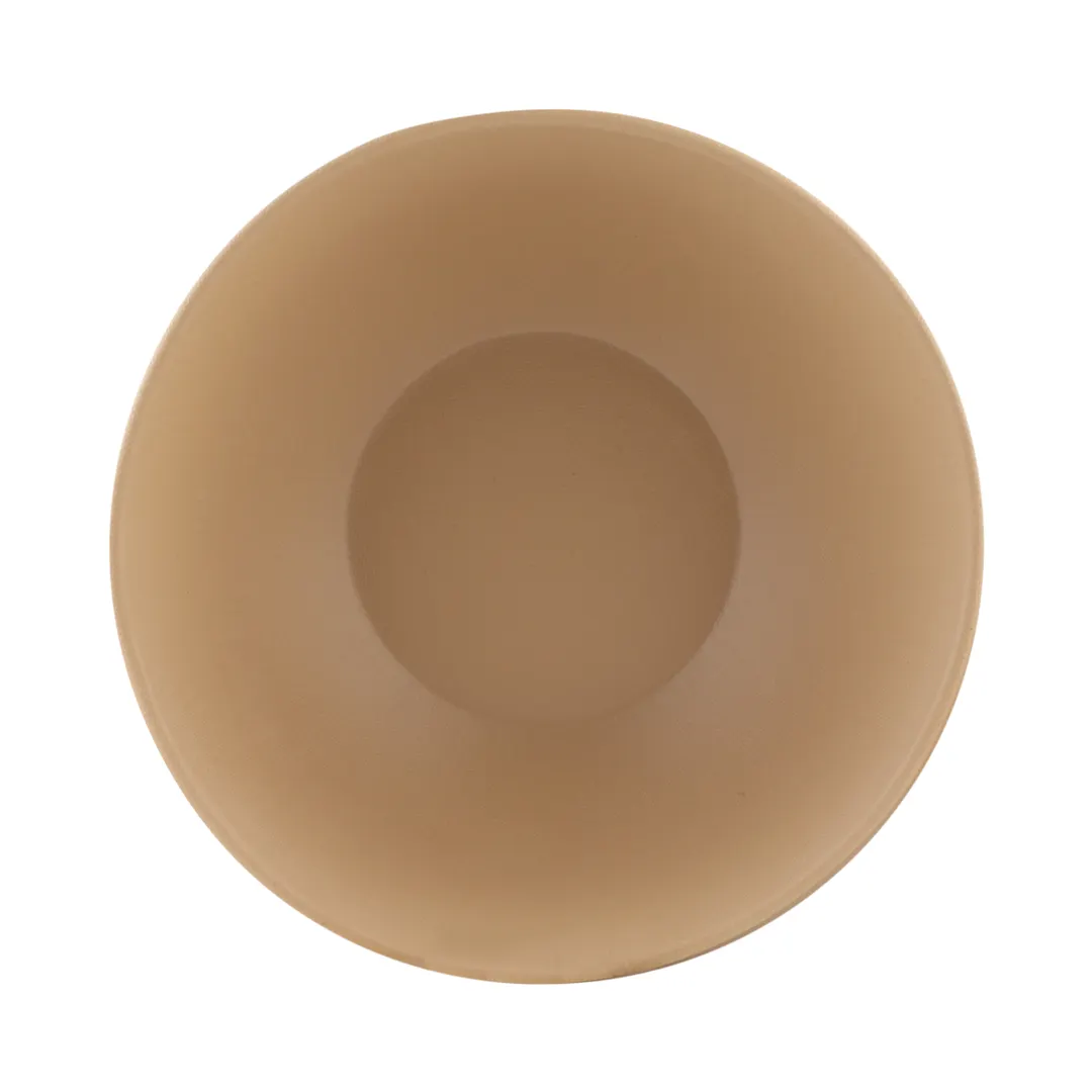 GET ECO72-PB Brown 36oz Reusable Bowl, 7-3/8" Dia x 2-3/4" H, 50% Melamine/50% Bamboo, BPA Free