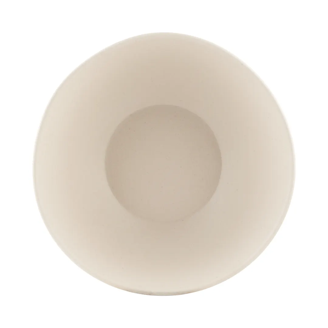 GET ECO72-PP 36oz White Melamine/Bamboo Bowl, 7-3/8" Dia × 2-3/4" H Dishwasher Safe, 1 Qt