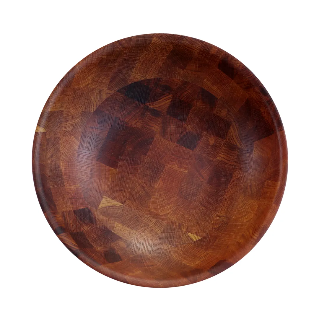 GET ECO778R-CK Bowl, 34 oz (1 qt), 7‑7/8" Dia. × 2" H, Round Melamine, Natural Wood Pattern