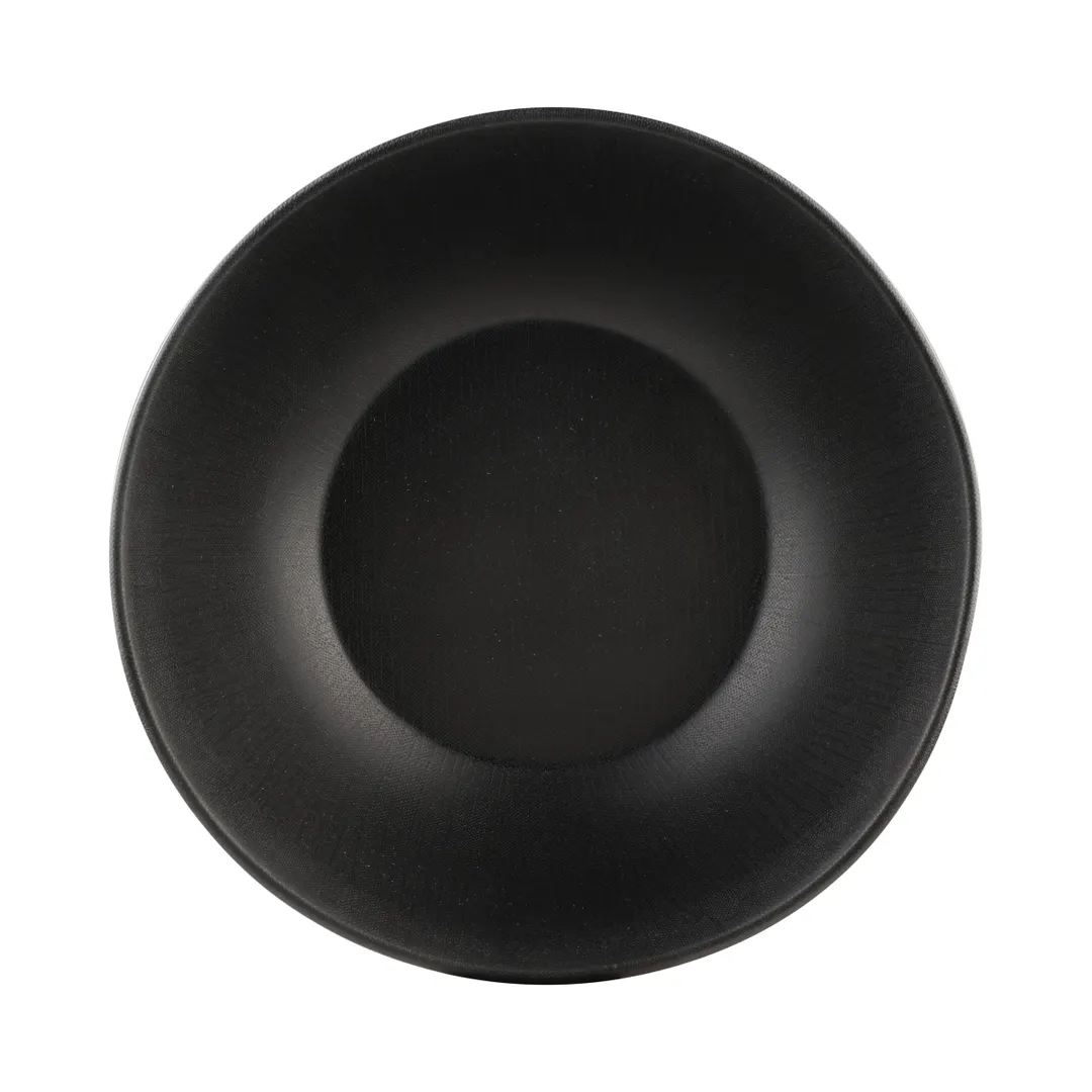 GET ECO93-B Bowl, 2-1/4 Qt., 9-3/8" Dia. x 3"H, Round, Black, BPA Free, 50% Melamine/50% Bamboo