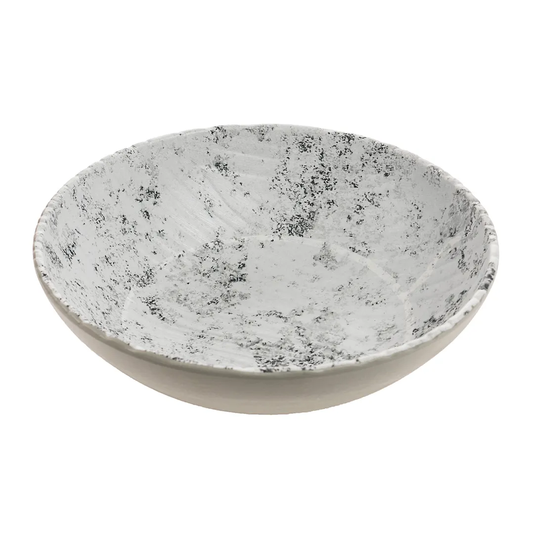 GET END202 Endure Buffet Bowl, 72 Oz., 10" Dia. X 3-3/4"H, Large Round Gray Melamine Dishwasher Safe
