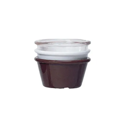 GET ER-025-CL Clear SAN Plastic Ramekin, 2-1/2 Oz., Plain, Food-Grade - 1 Dozen