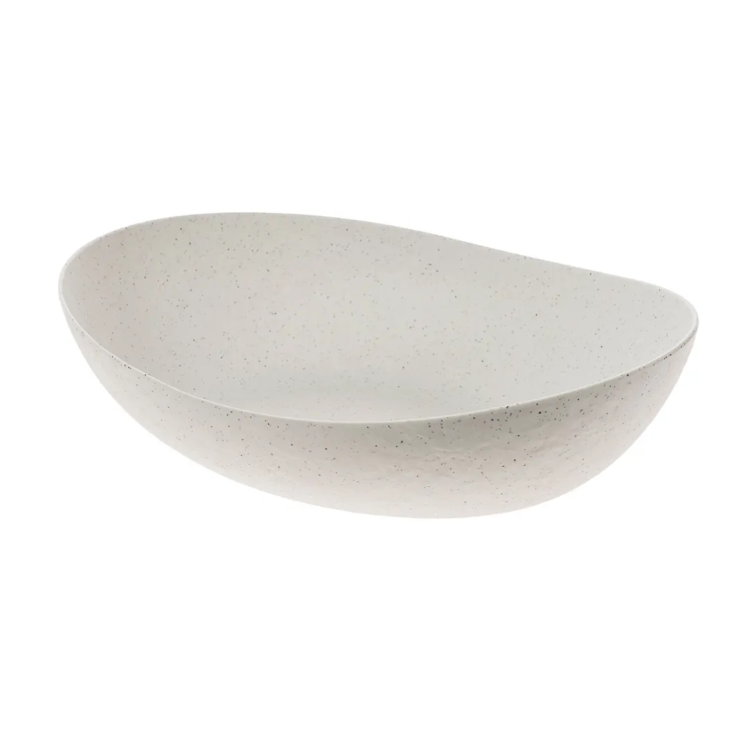 GET ERG100 Cheforward Emerge Bowl, 4 Quart, 13.7"L x 10.6"W, X-Large, Oval, Melamine, Natural