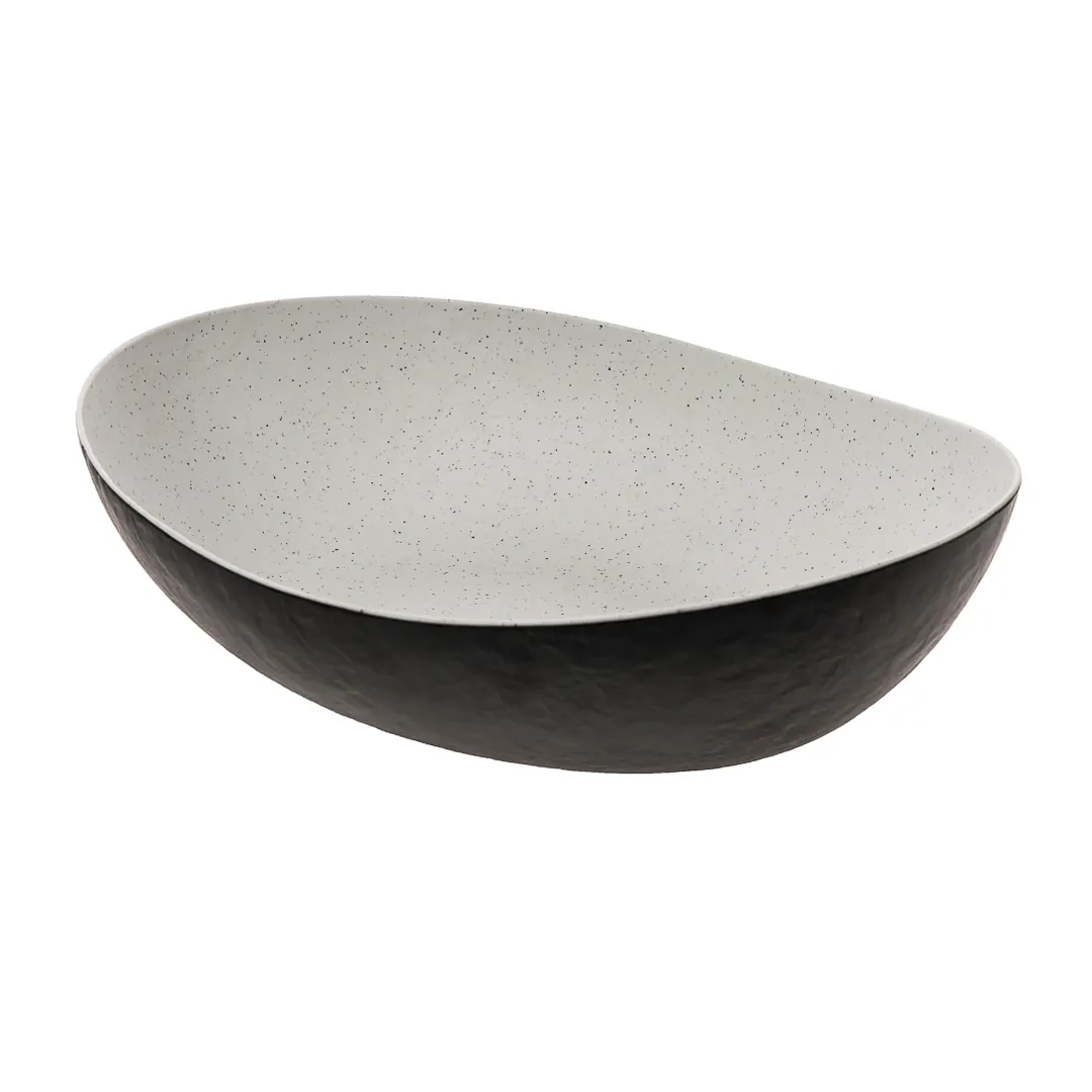 GET ERG103 Cheforward Emerge Bowl, 9 Quart, 17-7/10"L x 13-3/5"W, Oval, Two-Tone Melamine, BPA Free