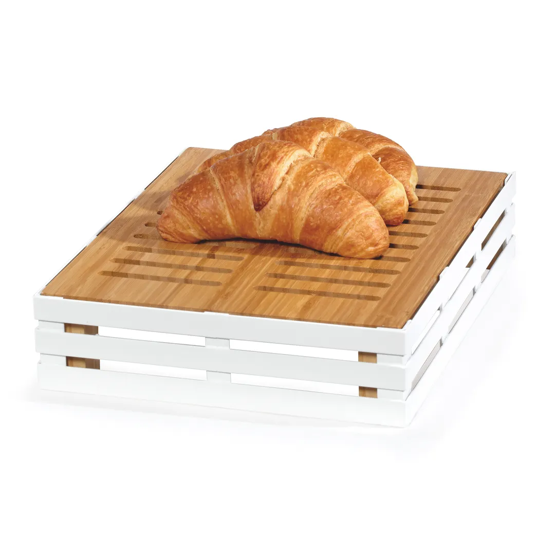 GET FB-1113-W Curator Crate Frame, Half Size, 13.5" x 11" x 2-3/4", Rectangular Steel, White