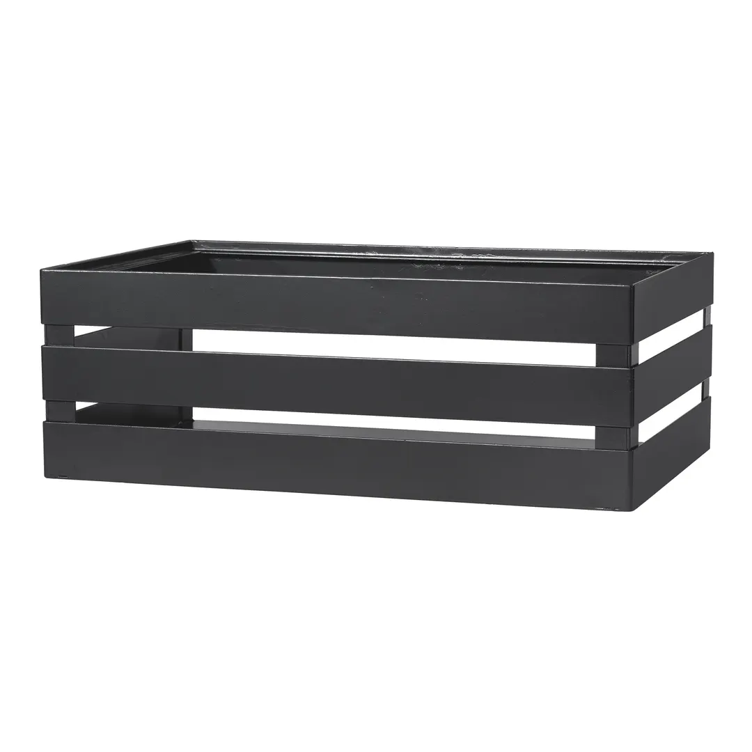 GET FB-FULL-MG Curator™ Crate Frame, Size 21‑3/4" × 13‑1/2" × 7‑1/2", Powder‑Coated Steel, Gray