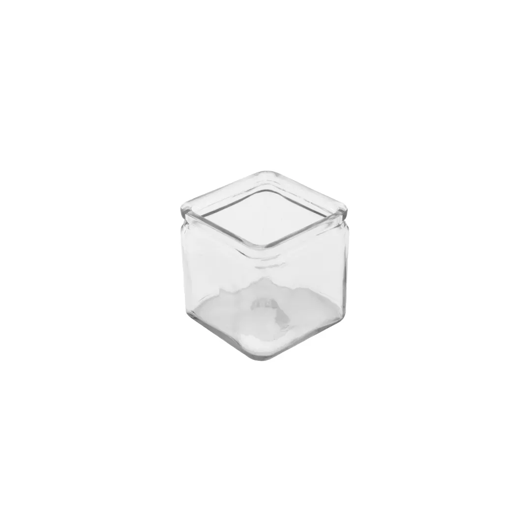 GET GL-444 Urban Renewal 26oz Clear Glass Food Storage Jar, 4" x 4" x 4", 26oz