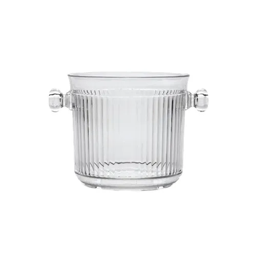 GET HI-2015-CL Ice Bucket, 2-1/2 Qt., w/ Clear Knob Handles, Polycarbonate