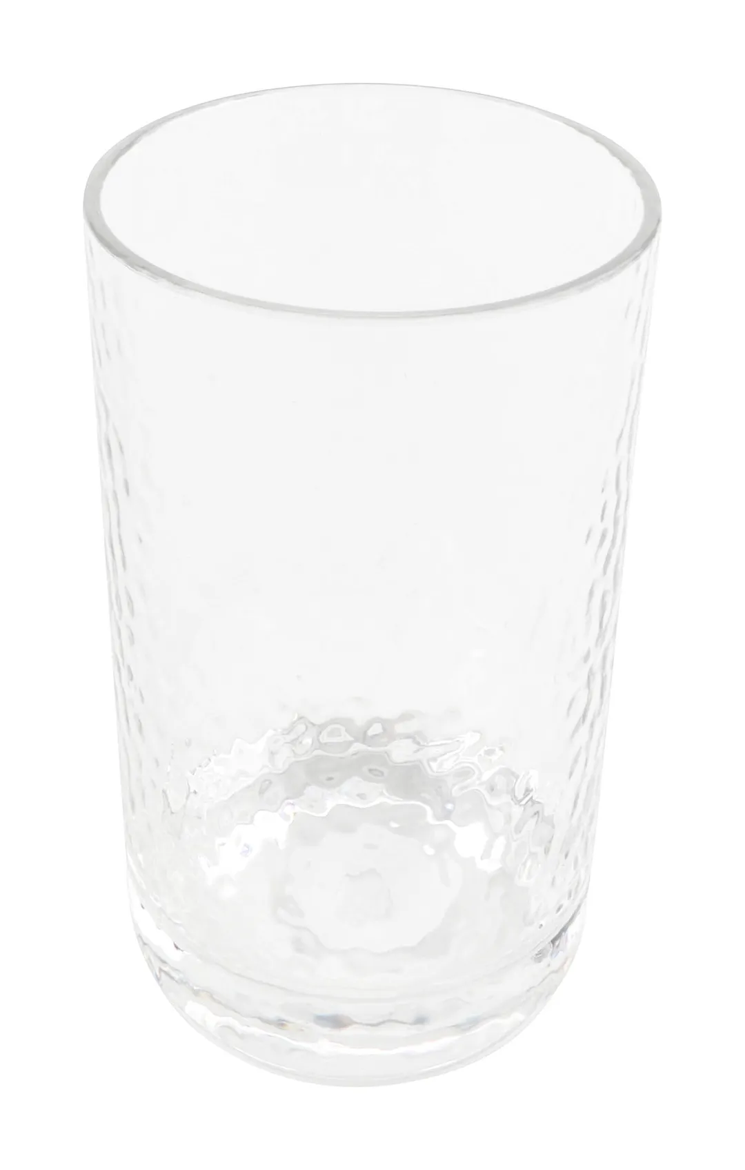 GET HM-10HB-CL High Ball Cup, 10 Oz, Clear, SAN, Hammered Finish, 2.62" Dia. X 4.69"H - 1 Dozen