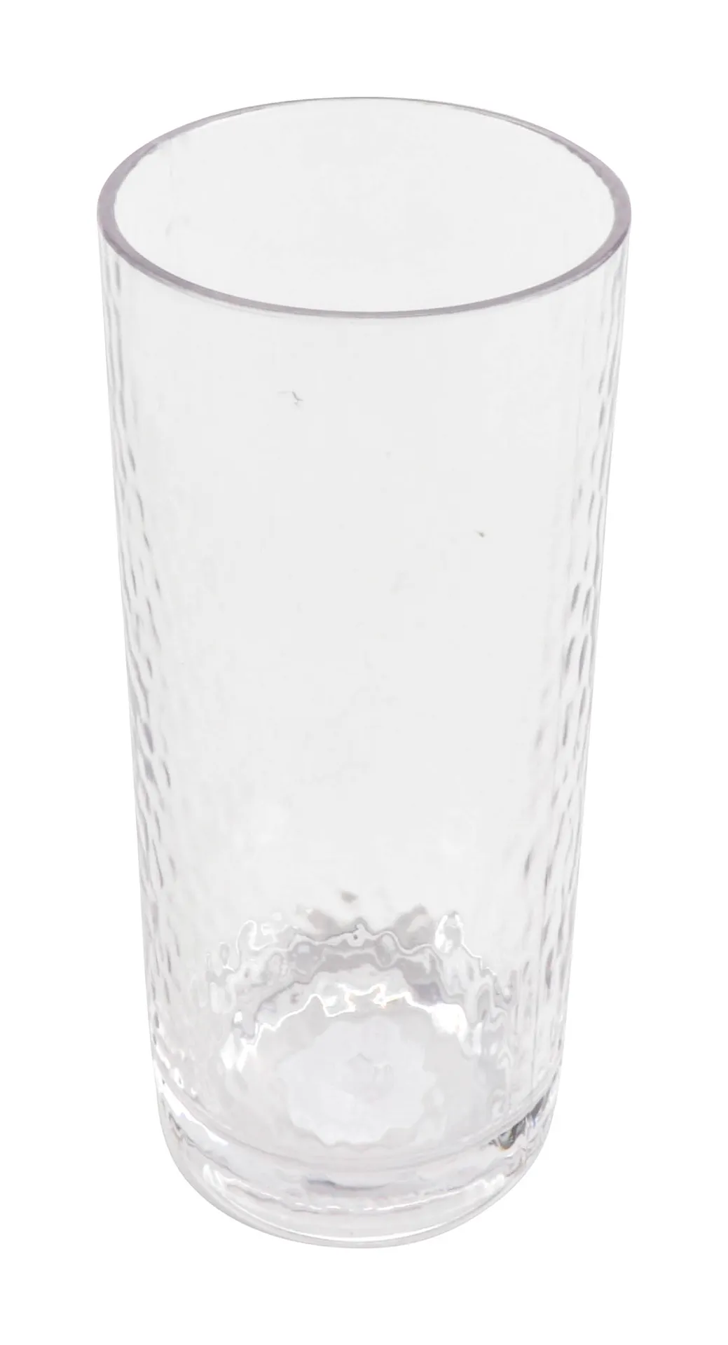 GET HM-14CN-CL Collins Cup, 14 Oz, Clear, SAN, Hammered Finish, 2.63" Dia. x 6.42"H - 1 Dozen
