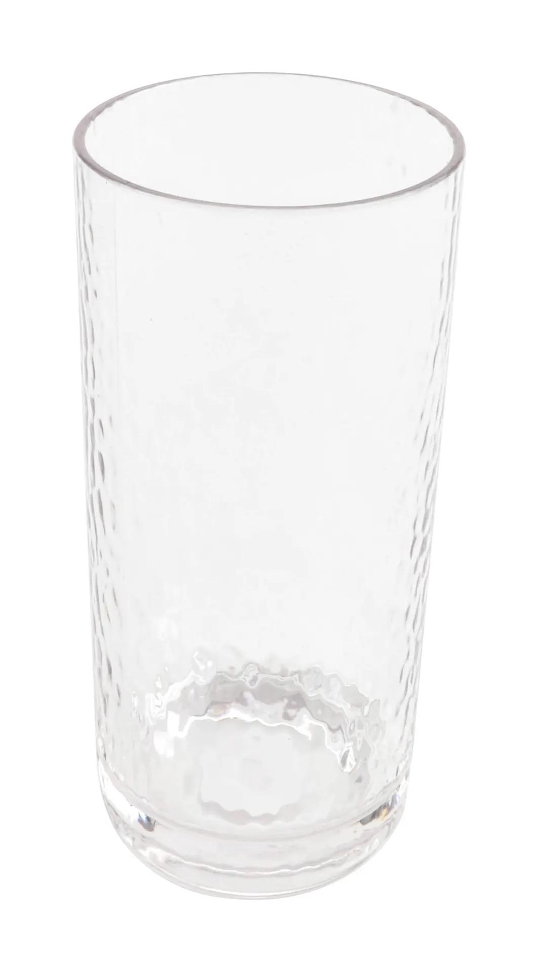 GET HM-16CO-CL Clear SAN Cooler Cup, 16 Oz (1 pt), 2.81" Dia x 6.33" H, Hammered Finish - 1 Dozen