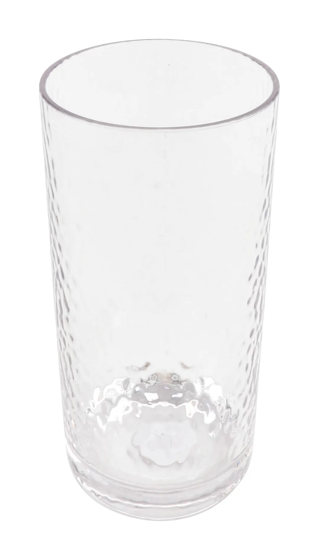 GET HM-20CO-CL Cooler Cup, 20 Oz, 3.05" Dia x 6.58" H, Clear Hammered, SAN Plastic - Dozen