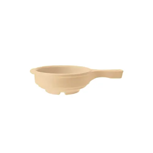 GET HSB-110-T Supermel Soup Bowl, 4" Dia x 1-3/4" H, 10-11 Oz, Tan Melamine, Handle - 1 Dozen