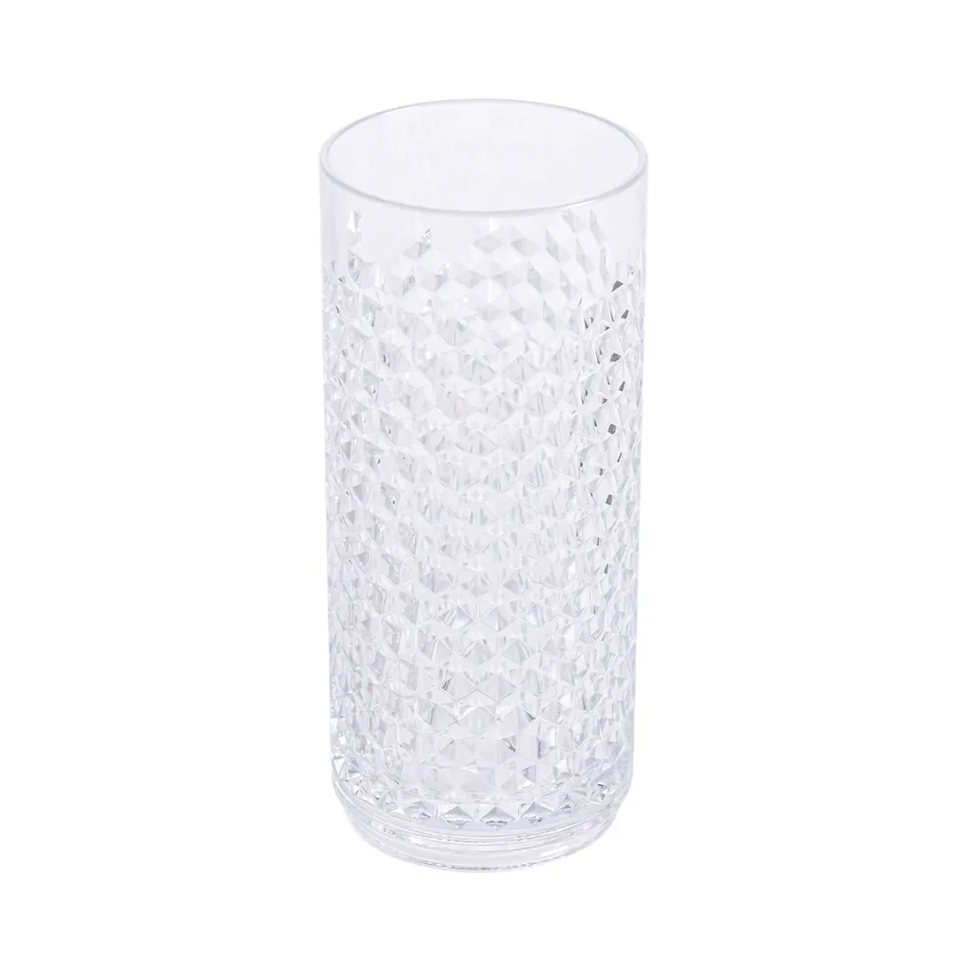 GET HX-16CO-CL Huxley Cooler Cup, 16 Oz (1 Pt) 2.9" Dia x 6.61" H, Clear SAN, Cooler Style - Dozen