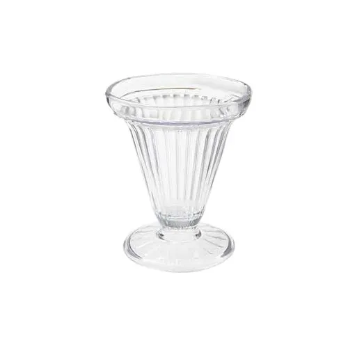 GET ICM-25-CL Ice Cream Cup, 6 Oz., 3-3/4" Dia. X 4-1/2"H, BPA-Free SAN, Clear - 1 Dozen