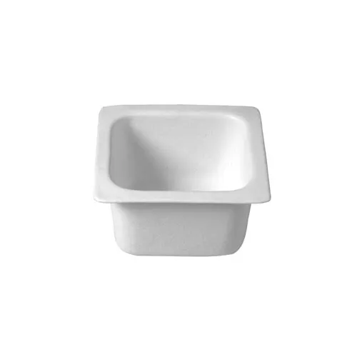 GET IH1/6DTG Bugambilia Food Pan – 1/6 Size, 2.1 Qt, 6‑9/10" L x 6‑3/10" W, 4" Aluminum, Tangerine