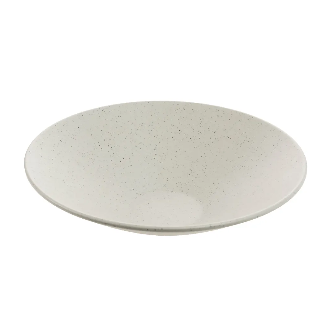 GET INF112 Buffet Bowl, 7 Quart, 15-4/5" Dia. X 4-1/2"H, Natural Melamine, BPA Free