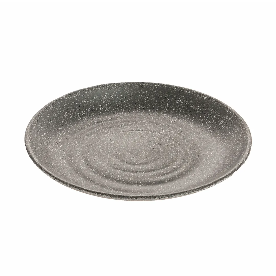 Get INF201 Cheforward Infuse Plate, 8-3/10" Dia. X 1-1/10"H, Medium, Round, Melamine, Stone Grey