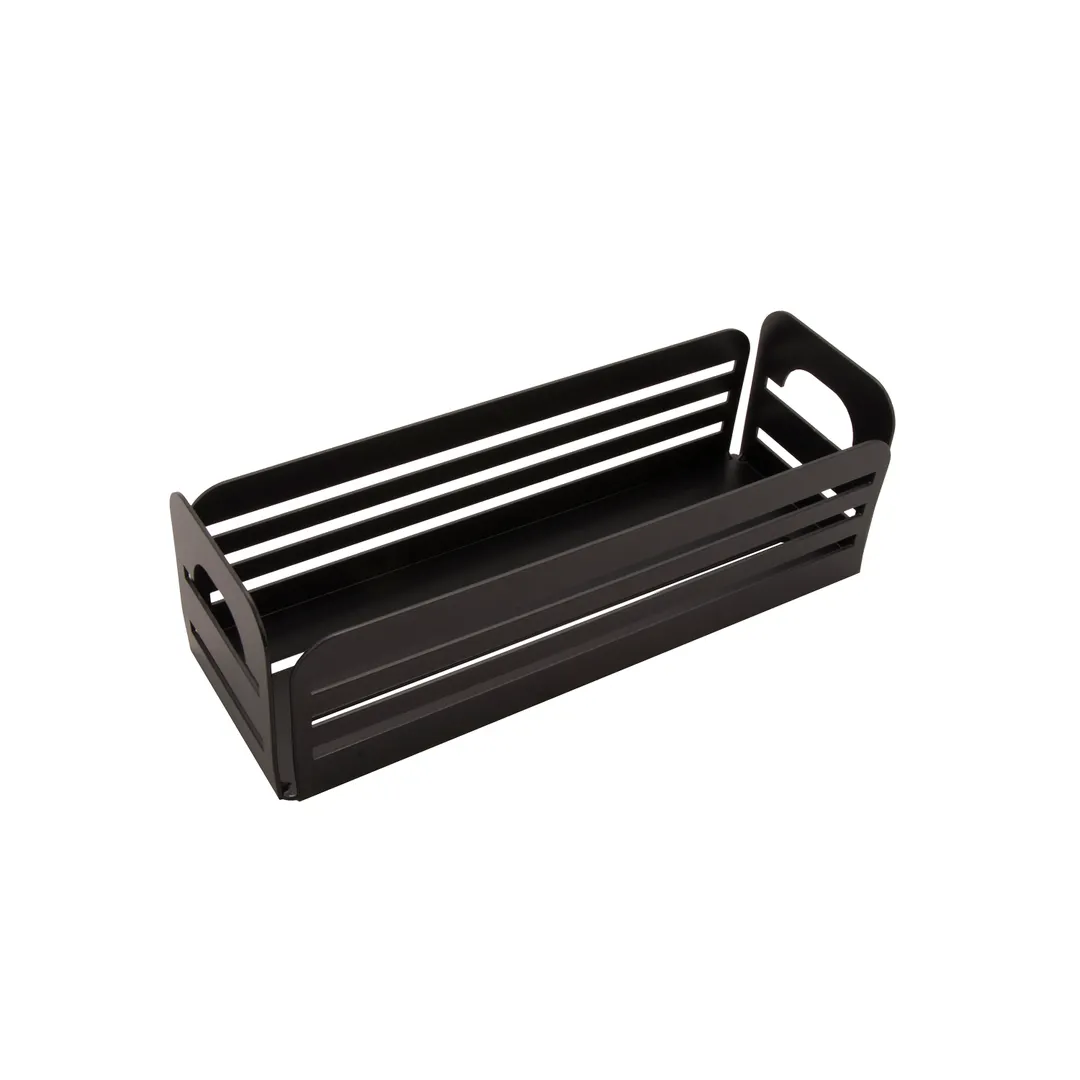 GET IR-720-MG Condiment Stand, 12-1/2" x 4-3/8" x 4", 1-Tier, 3-Jar, Powder Coated Iron, Grey