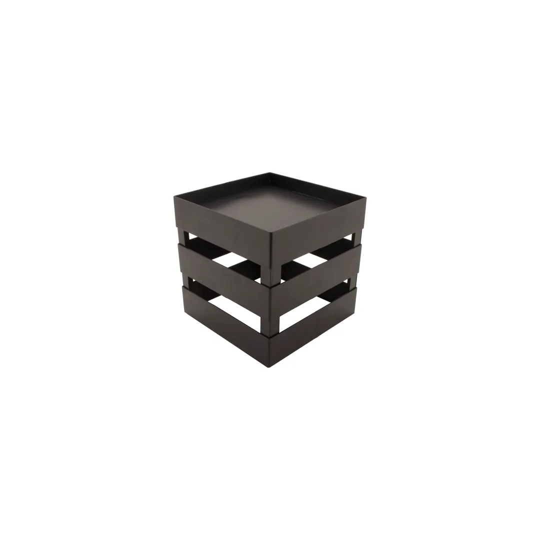 GET IR-725-MG Urban Renewal Curator Riser, 8" x 8" x 8", Powder Coated Iron, Metal Grey