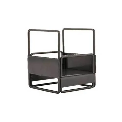 GET IR-731-MG Urban Renewal Condiment Stand, 4-1/2" x 4-1/2" x 5-1/2", Metal Grey, Iron