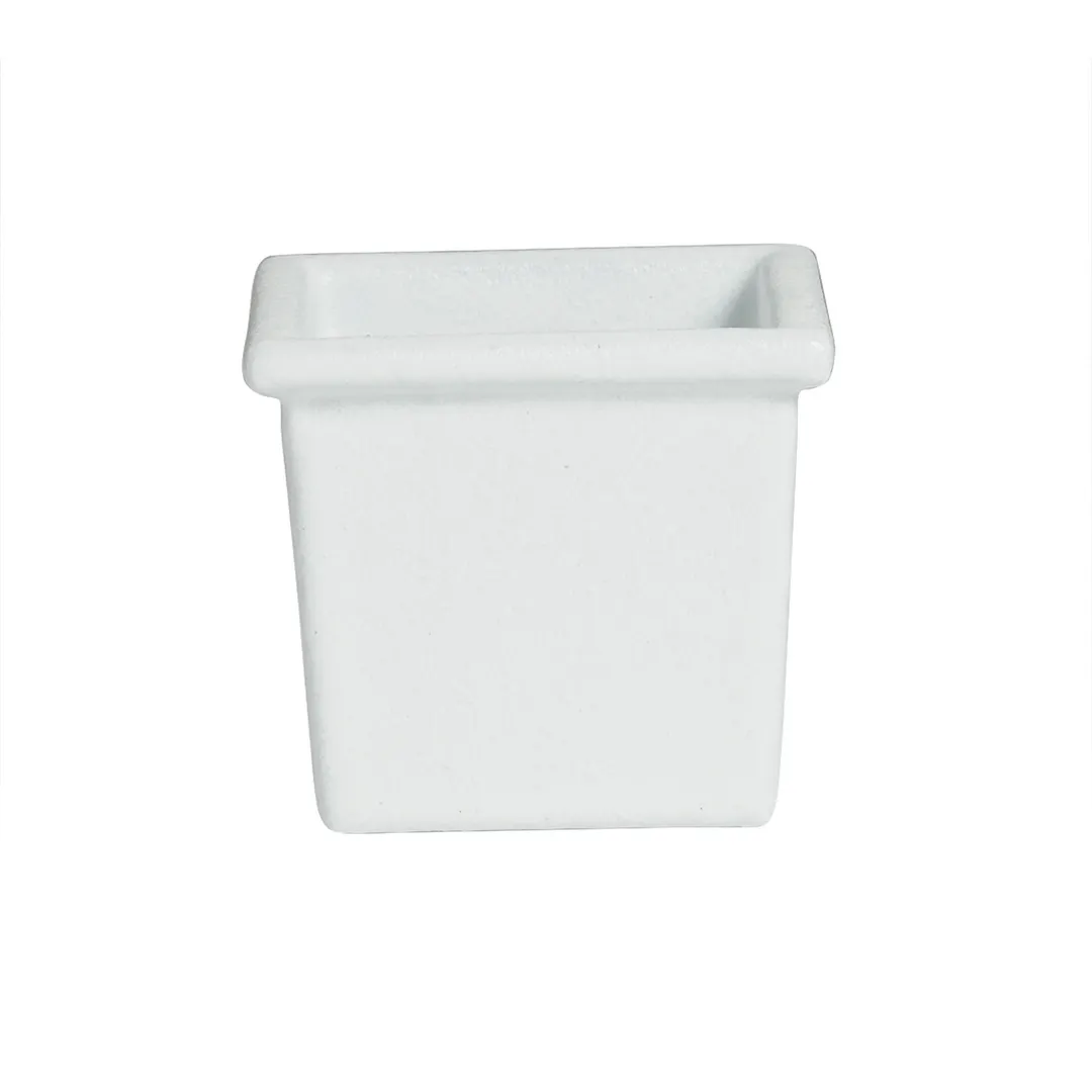 GET IS012-MOD Bugambilia Salad Bar Bowl, 23.67 oz, 3-7/8" LxW, 4-1/4" deep, cast aluminum, white