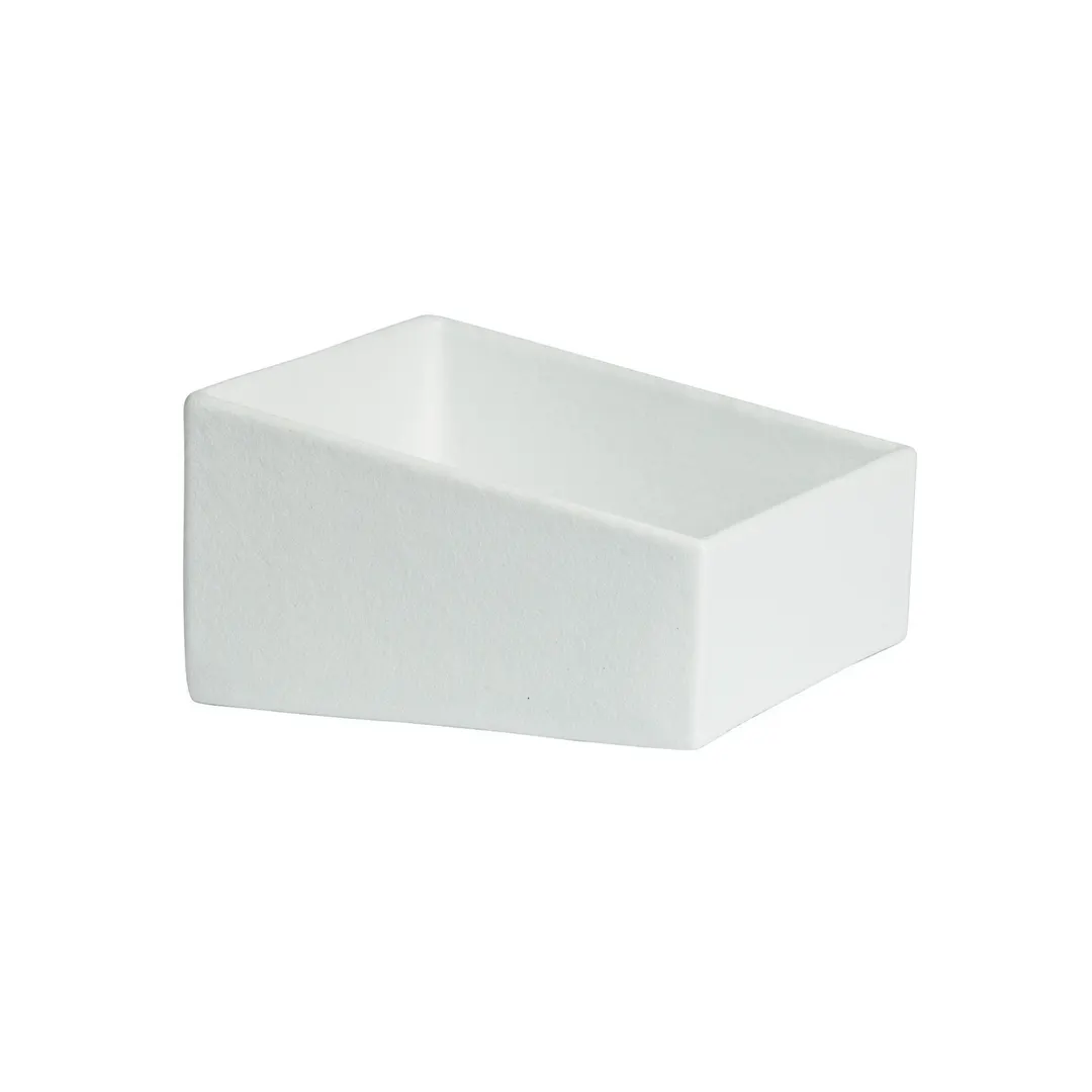 GET ISS25-MOD Bugambilia Salad Bar Bowl 3-4 Qt 9-1/4" Square Aluminum Whites Finish 7.09" Deep